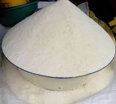 Freshly Harvested White Garri